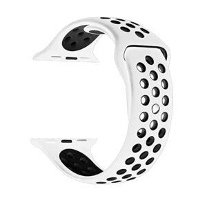 White & Black Luxury Silicone Strap