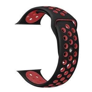 Black & Red Luxury Silicone Strap