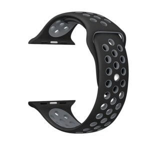 Black & Grey Luxury Silicone Strap