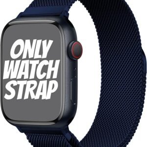 Midnight Blue Stainless Steel with Magnetic Wristband Strap