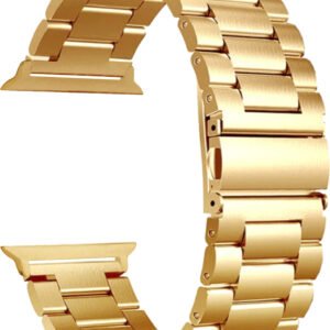 Heavy Metal Stainless Steel Chain Watch Strap Gold