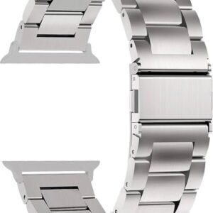 Heavy Metal Stainless Steel Chain Watch Strap Silver