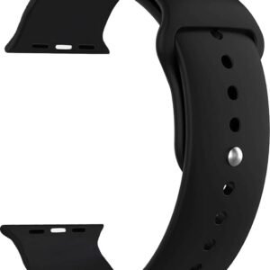 Plane Silicone Strap Black